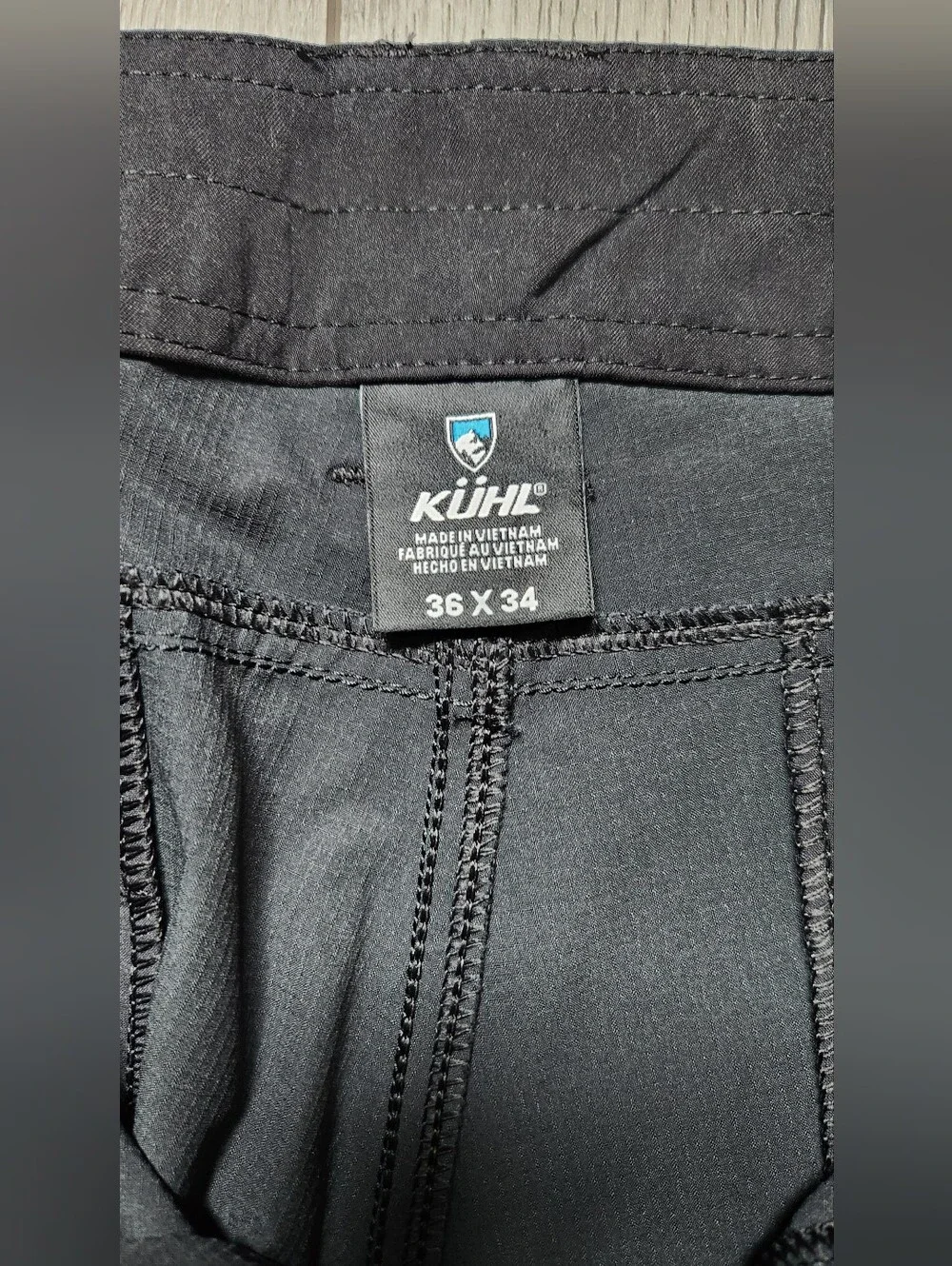 KUHL Silencr Pants Raven Black Mens 36x34 NWT